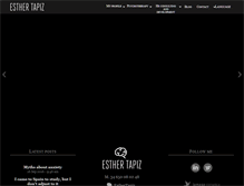 Tablet Screenshot of esthertapiz.com